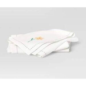 Target 2pk Flower Cloth Napkins - Threshold™ 18 " x 18 " Cotton E4